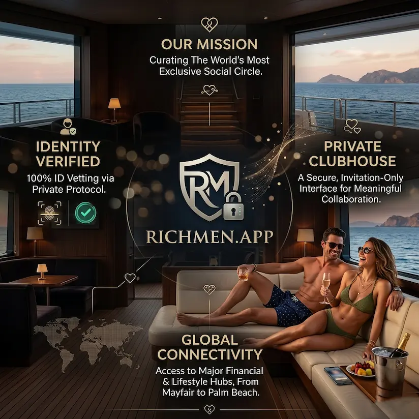 Build elite connections and serious relationships - About RichMen.app.