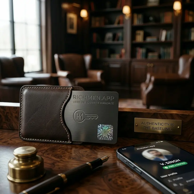 rich men app official luxury interface hero