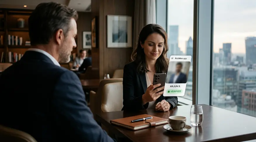 rich men app,dating rich men safty